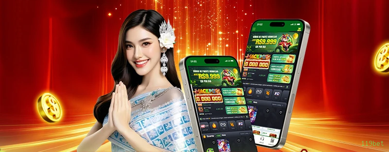 Comparação APP mobile vs versão web da 119bet